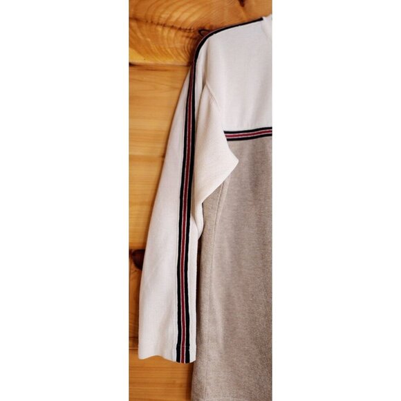 Vintage One Tough Brand Sweater Adult XLarge Tan OTB Y2K Skater Striped Preppy - Picture 6 of 13